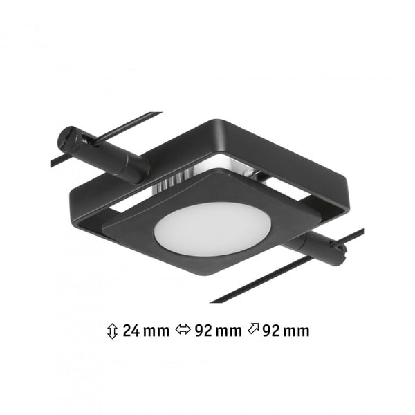 Paulmann 94425 ljusspottar Skena för spotlight Glödlampan/-lamporna kan inte bytas ut LED F
