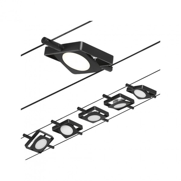 Miniatyrbild 7 av 9: Paulmann 94424 ljusspottar Skena för spotlight Glödlampan/-lamporna kan inte bytas ut LED F
