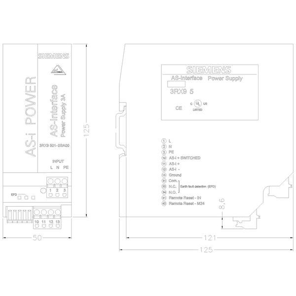 Siemens 3RX9501-0BA00 strömbrytare
