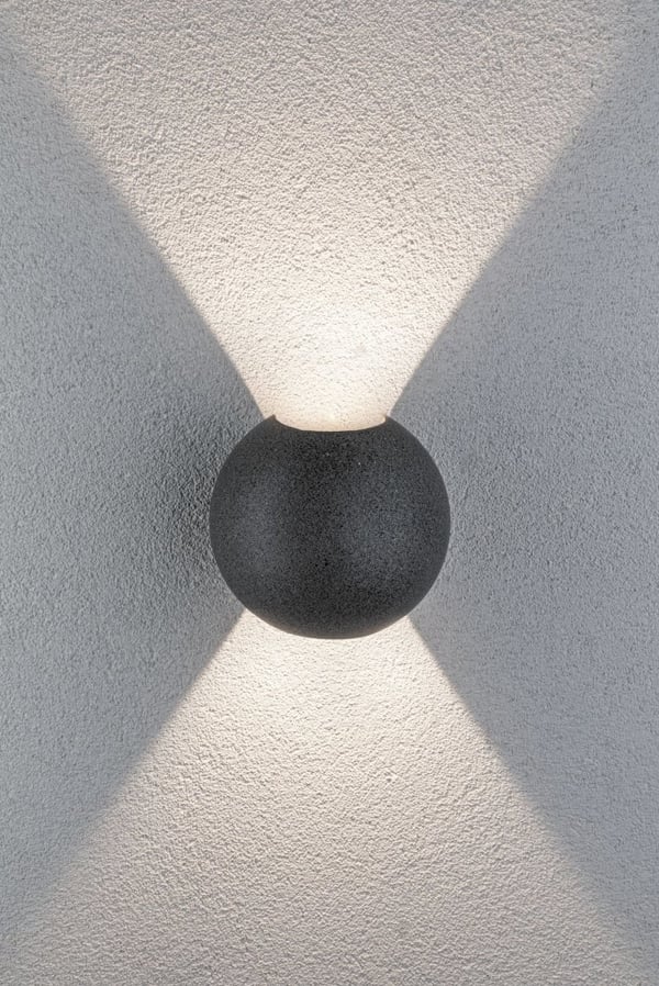Miniatyrbild 6 av 7: Paulmann 94499 utomhusbelysning Väggbelysning för utomhusbruk Glödlampan/-lamporna kan inte bytas ut LED 5,5 W F