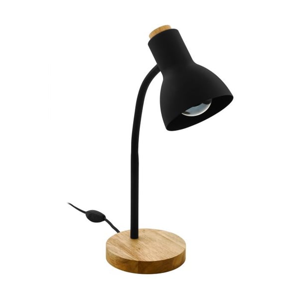 EGLO Veradal bordlampe E27 40 W Sort, Træ