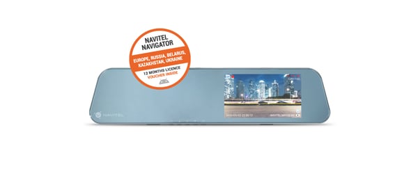 Navitel MR155NV dashcam Fuld HD Batteri, Cigartænder, USB Grå