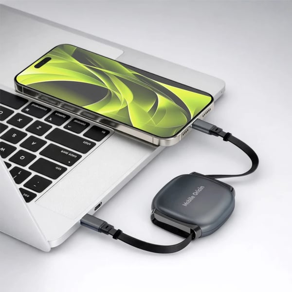 Miniatyrbillede 6 af 11: Mobile Origin MO-CB7-SPG USB-kabel 1 m USB C 0,48 Gbit/sek. 100 W Grå