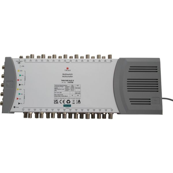 Miniatyrbillede 1 af 4: Triax TMS/CKR 9x32 S satellit multikontakt 5 inputs 32 outputs