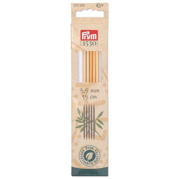 Prym 222203 strikkepind Strømpepinde Naturlig