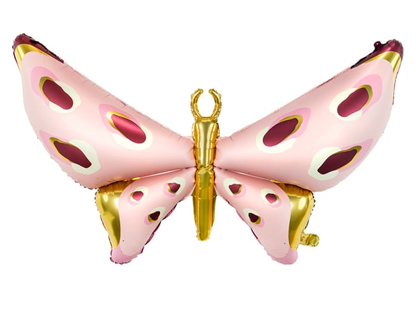 Miniatyrbillede 1 af 5: PartyDeco Folieballon Sommerfugl, 120x87 cm one size