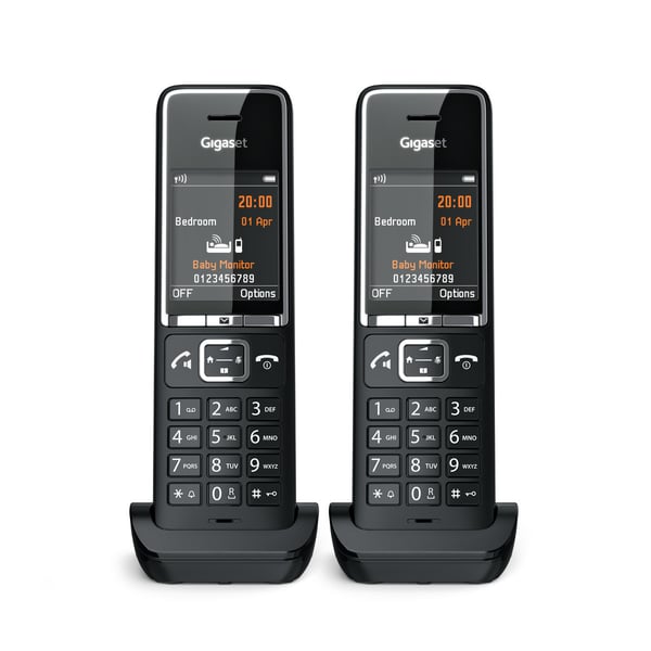 Miniatyrbillede 17 af 18: Gigaset COMFORT 550HX Analog/DECT-telefon Nummervisning Sort