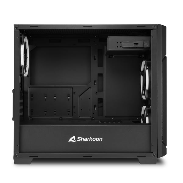 Miniatyrbild 7 av 9: Sharkoon V1000 RGB Micro Tower Svart