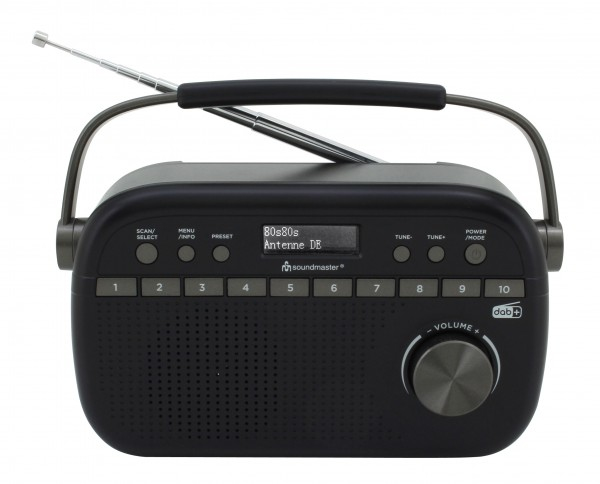 Soundmaster DAB280 Kannettava Analoginen & digitaalinen Musta