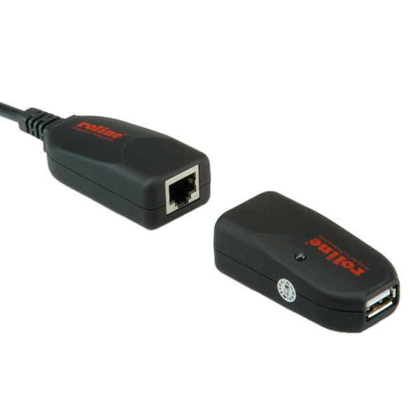 ROLINE USB 2.0 Extender over RJ-45 Transparent