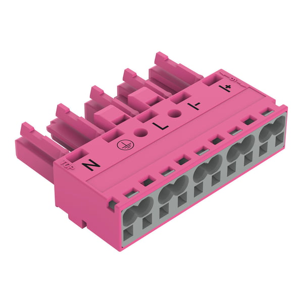 Wago 770-285/080-000 kabelkontakter Rosa