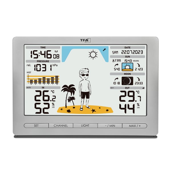 Miniatyrbild 7 av 15: TFA-Dostmann Meteo Jack Silver Batteri