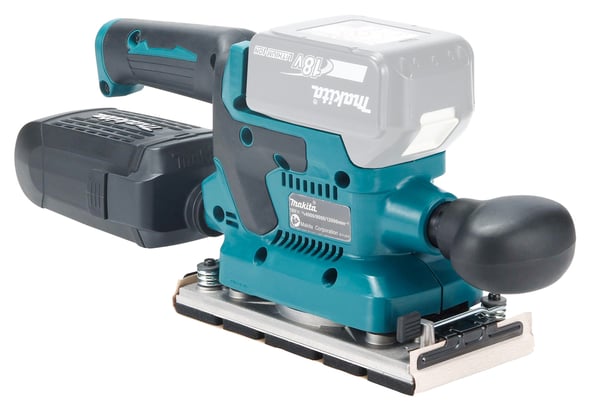Miniatyrbild 8 av 9: Makita DBO382Z Planslipmaskin 12000 RPM Svart, Turkos 200 W
