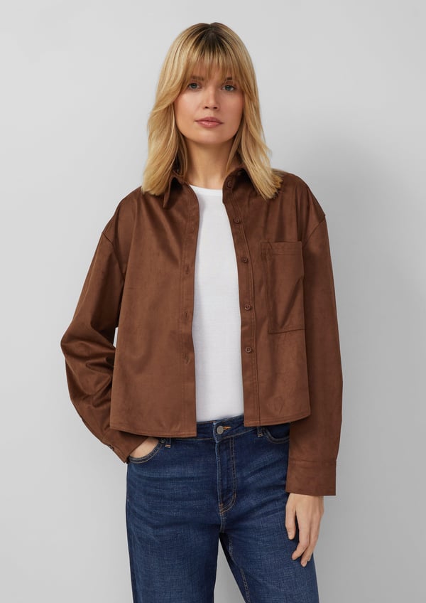 s.Oliver 2173107.8837.42 skjorte & top Langærmet Polyester