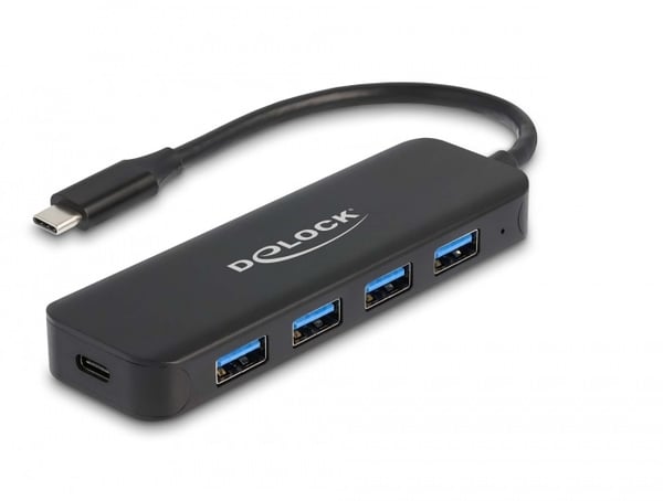 Pikkukuva 1 / 4: DeLOCK 64170 keskitin USB 3.2 Gen 1 (3.1 Gen 1) Type-C 5000 Mbit/s Musta