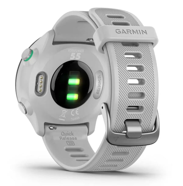 Pikkukuva 5 / 9: Garmin Forerunner 55 2,64 cm (1.04") MIP 42 mm Digitaalinen 208 x 208 pikseliä Valkoinen GPS (satelliitti)