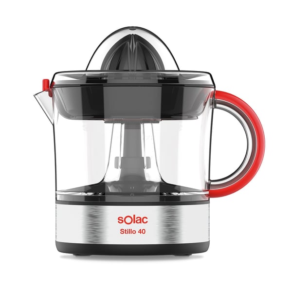 Miniatyrbillede 1 af 3: Solac Stillo 40 elektrisk citruspresser 0,7 L 40 W Sort, Sølv