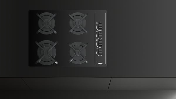 Miniatyrbild 6 av 10: Teka GBC 64003 KBA Svart Inbyggd 60 cm Gas 4 zone(s)