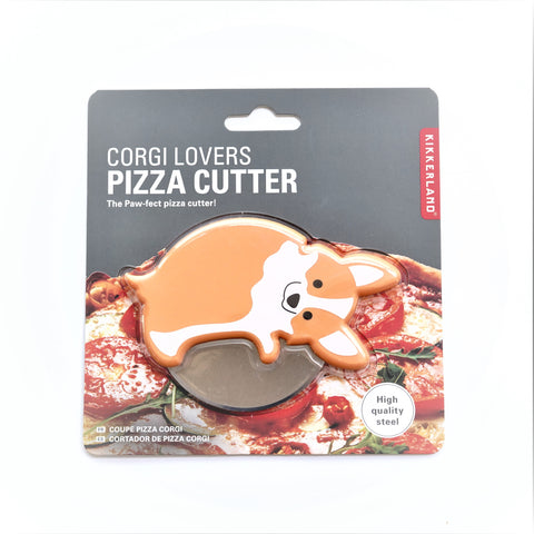 Miniatyrbillede 2 af 3: Kikkerland Corgi Lovers pizzaskærer Rustfrit stål