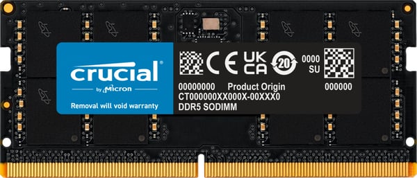 Crucial CT32G48C40S5 RAM-minnen 32 GB 1 x 32 GB DDR5 262-pin SO-DIMM