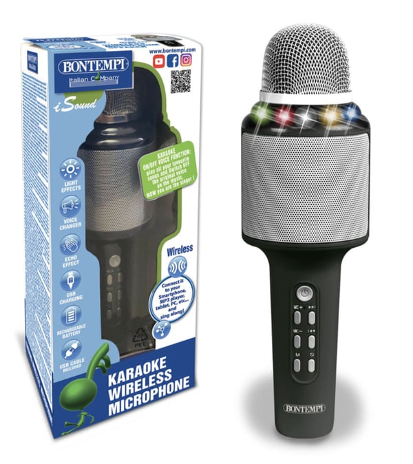 Miniatyrbillede 3 af 3: Bontempi Karaoke Wireless microphone Bærbar Trådløs