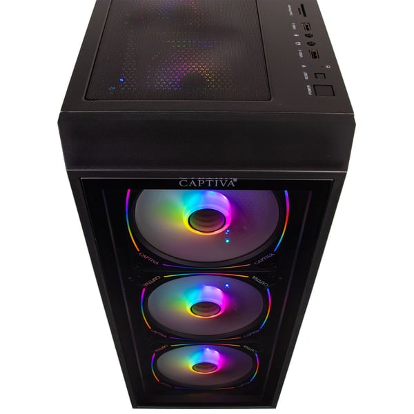 Miniatyrbillede 4 af 9: CAPTIVA 95396 PC/arbejdsstation AMD Ryzen™ 7 7800X3D 32 GB DDR5-SDRAM 1 TB SSD NVIDIA GeForce RTX 5070 Sort