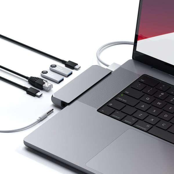 Satechi Pro Hub Mini Langallinen USB 3.2 Gen 1 (3.1 Gen 1) Type-C Harmaa