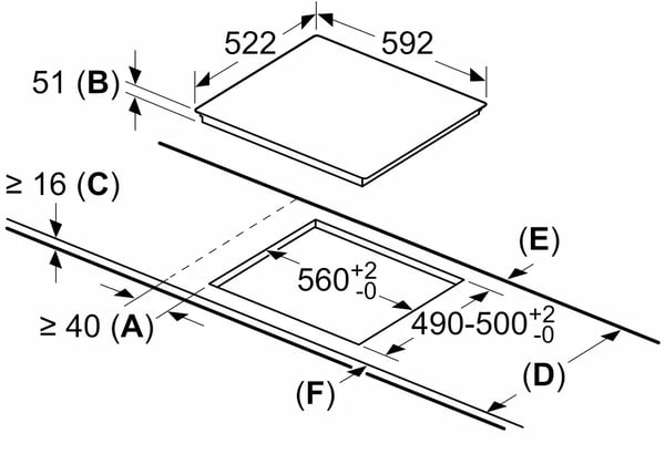 Miniatyrbillede 2 af 5: Balay 3EB864EN kogeplade Sort Indbygget 59.2 cm Zone induktionskogeplade 3 zone(s)