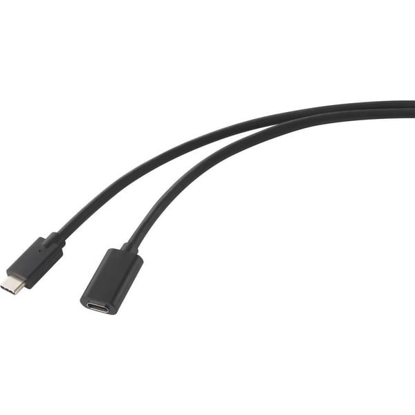 Miniatyrbillede 1 af 4: Renkforce RF-4755220 USB-kabel USB 3.2 Gen 2 (3.1 Gen 2) 1 m USB C 20 Gbit/sek. 60 W Sort