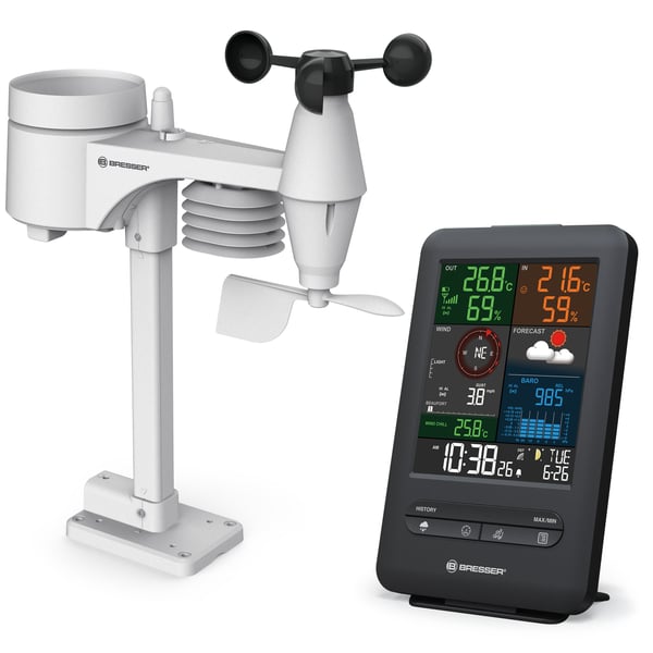 Miniatyrbillede 1 af 7: Bresser Optics 7002525 digital vejrstation Batteri