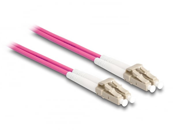 DeLOCK 87914 InfiniBand och fiberoptisk kabel 2 m LC Violett