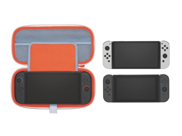 PowerA NSCS0602 kannettavan pelikonsolin suojakotelo Hardshell case -kotelo Nintendo Monivärinen