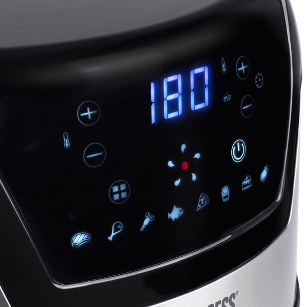 Princess 182026 Enkelt 4,5 L Enkeltstående 1500 W Varmluftsteger Sølv