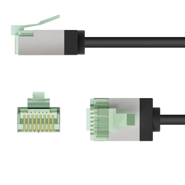 Miniatyrbillede 4 af 5: Goobay 74356 netværkskabel Sort 5 m Cat8.1 U/FTP (STP)