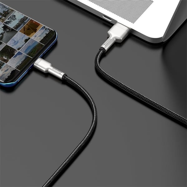 Miniatyrbillede 5 af 8: Baseus CAKF000201 USB-kabel USB 2.0 2 m USB A USB C 0,48 Gbit/sek. 66 W Sort, Sølv