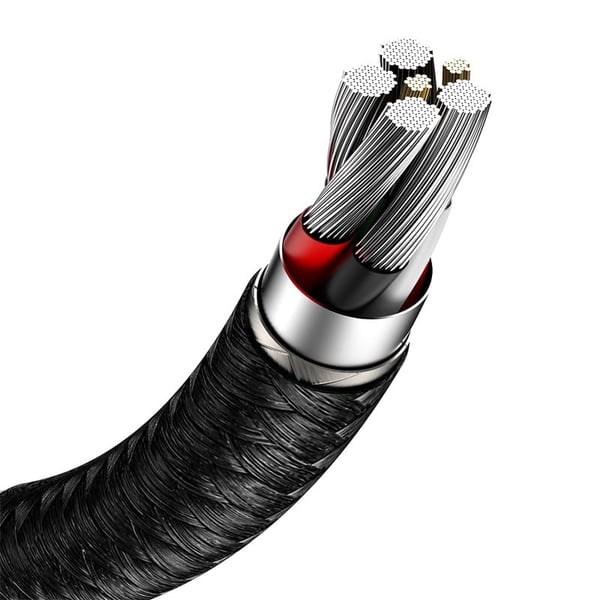 Miniatyrbillede 4 af 8: Baseus CAKF000201 USB-kabel USB 2.0 2 m USB A USB C 0,48 Gbit/sek. 66 W Sort, Sølv