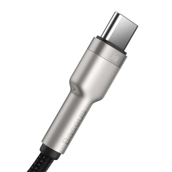 Miniatyrbillede 7 af 8: Baseus CAKF000201 USB-kabel USB 2.0 2 m USB A USB C 0,48 Gbit/sek. 66 W Sort, Sølv