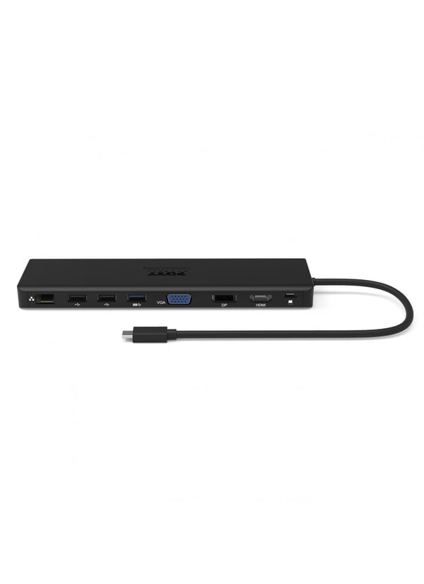 Pikkukuva 1 / 7: Port Designs 901906-W kannettavien tietokoneiden telakka ja porttitoistin Langallinen USB 3.2 Gen 2 (3.1 Gen 2) Type-C Musta