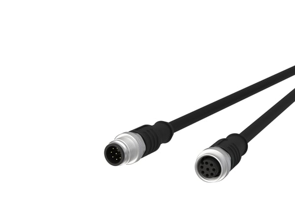 METZ CONNECT 142MEA12020 sensor- och aktuatorkabel 2 m M12 Svart