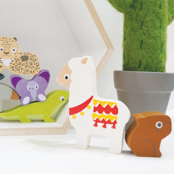 Le Toy Van Andes Wooden Animals Stacking Toy