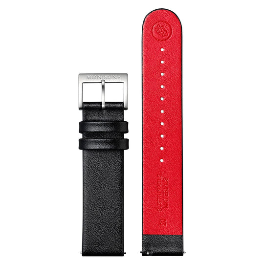 Mondaine Classic Armbåndsur Unisex Kvarts Sort, Rustfrit stål Rustfrit stål