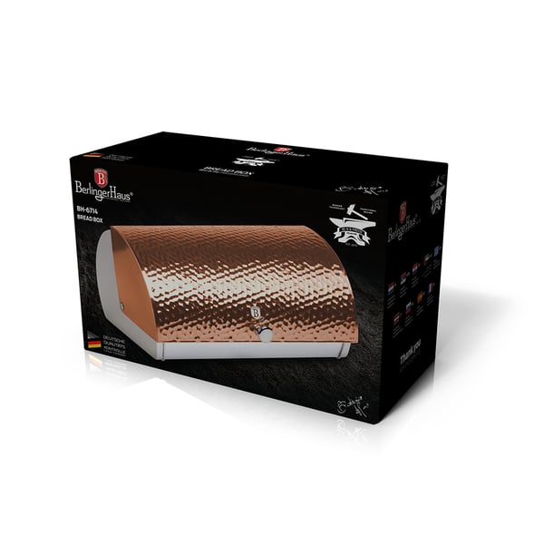 Miniatyrbillede 3 af 3: Berlinger Haus BH/6714 brødkasse Rektangulær Roseguld Rustfrit stål