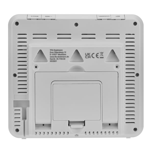 Miniatyrbillede 5 af 5: TFA-Dostmann 35.1164.02 digital vejrstation Hvid LCD Batteri