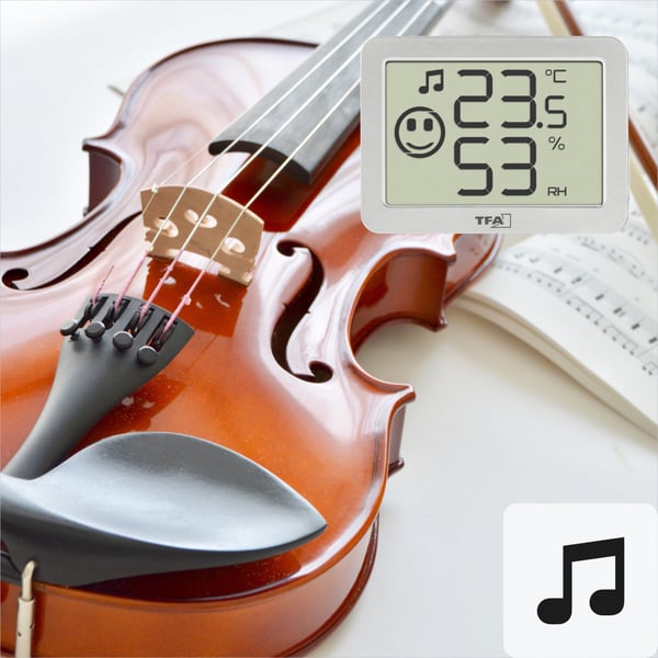 Miniatyrbild 8 av 11: TFA-Dostmann 30.5055.02 hygrometer och psykrometer inomhus Elektronisk hygrometer Vit