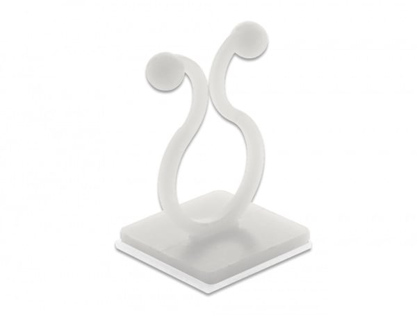 Miniatyrbillede 1 af 3: DeLOCK 60175 kabelorganisator Gulv Kabelkrog Transparent 10 stk