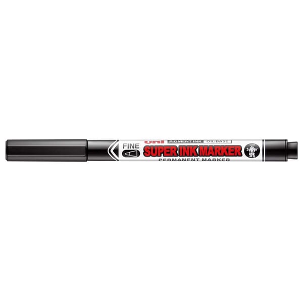 Miniatyrbillede 2 af 2: Uni-Ball Super Ink PNA-125 speedmarker Fin spids Sort 1 stk