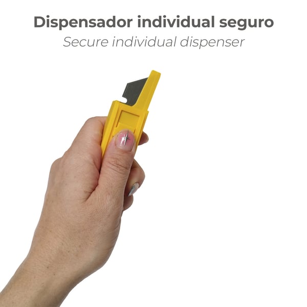 Wolfpack Hoja Cuchillo Recta (Dispensador de 10 hojas)