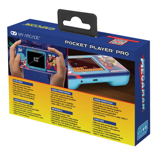 My Arcade Mega Man Pocket Player Pro bärbara spelkonsoller 6,98 cm (2.75") Multifärg