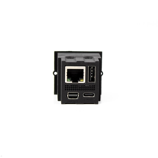 Bachmann 917.229 pistorasia USB A + USB C Musta