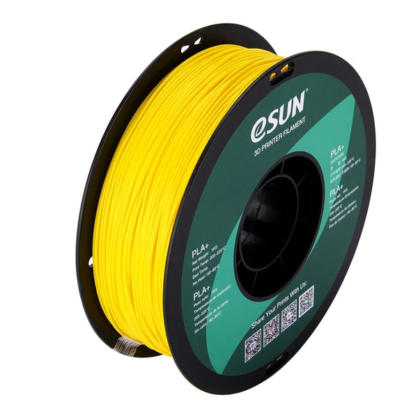 eSUN PLA+175Y1 3D print materiale Polymælkesyre plus (PLA+) Gul 1 kg